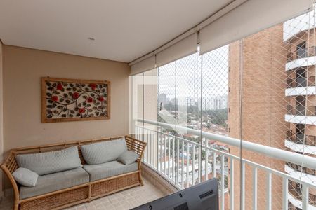 Varanda da Sala de apartamento à venda com 3 quartos, 130m² em Chácara Santo Antônio (zona Sul), São Paulo