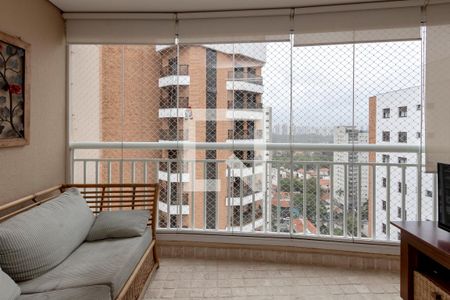 Varanda da Sala de apartamento à venda com 3 quartos, 130m² em Chácara Santo Antônio (zona Sul), São Paulo