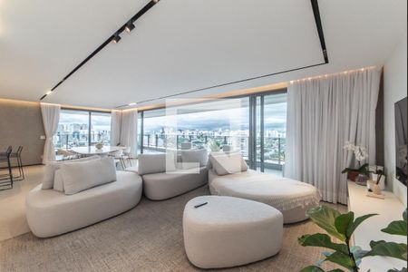 Sala de apartamento para alugar com 3 quartos, 225m² em Brooklin, São Paulo