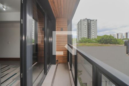 Varanda de kitnet/studio para alugar com 1 quarto, 52m² em Boa Vista, Porto Alegre