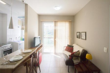 Sala de apartamento para alugar com 1 quarto, 37m² em Santo Amaro, São Paulo