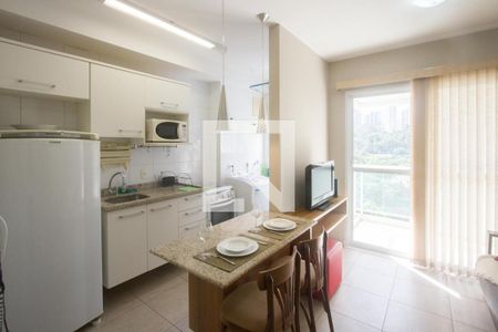 Sala de apartamento para alugar com 1 quarto, 37m² em Santo Amaro, São Paulo