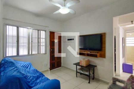 Sala de apartamento para alugar com 2 quartos, 60m² em Guilhermina, Praia Grande