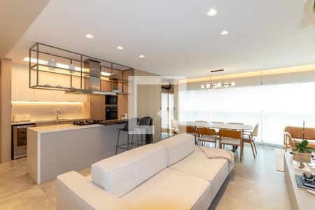 Sala de apartamento à venda com 3 quartos, 95m² em Vila Olímpia, São Paulo