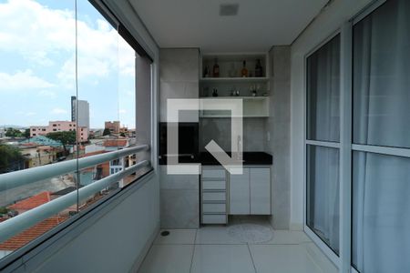 Varanda Gourmet de apartamento à venda com 2 quartos, 65m² em Vila Curuçá, Santo André