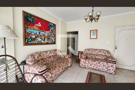 Sala de apartamento para alugar com 2 quartos, 102m² em Gonzaga, Santos