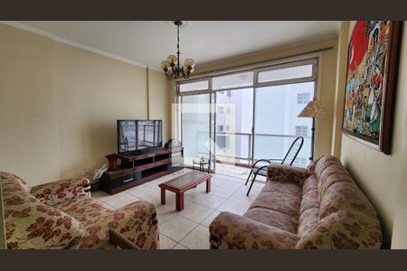 Sala de apartamento para alugar com 2 quartos, 102m² em Gonzaga, Santos