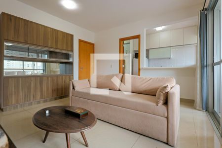 Sala de TV de apartamento para alugar com 2 quartos, 77m² em Vale do Sereno, Nova Lima