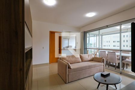 Sala de apartamento para alugar com 2 quartos, 77m² em Vale do Sereno, Nova Lima