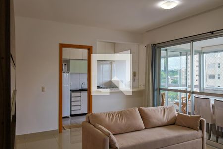 Sala de TV de apartamento para alugar com 2 quartos, 77m² em Vale do Sereno, Nova Lima