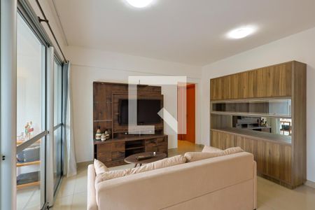 Sala de TV de apartamento para alugar com 2 quartos, 77m² em Vale do Sereno, Nova Lima