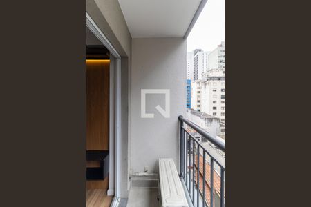 Varanda de apartamento para alugar com 1 quarto, 28m² em República, São Paulo