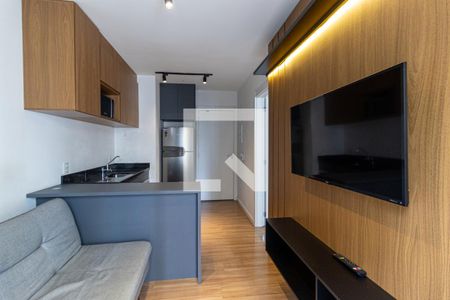 Sala de apartamento para alugar com 1 quarto, 28m² em República, São Paulo