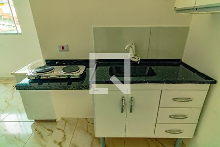 Cozinha de apartamento para alugar com 1 quarto, 50m² em Jardim Oriental, São Paulo