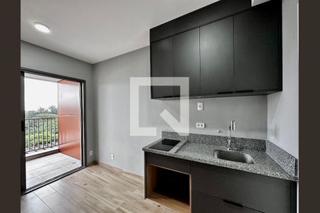 Cozinha de apartamento à venda com 1 quarto, 30m² em Chácara Santo Antônio (zona Sul), São Paulo