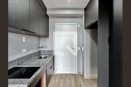 Cozinha de apartamento à venda com 1 quarto, 30m² em Chácara Santo Antônio (zona Sul), São Paulo