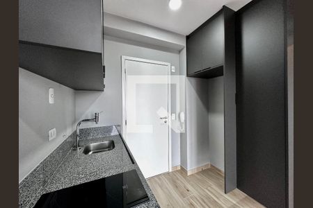 Cozinha de apartamento à venda com 1 quarto, 30m² em Chácara Santo Antônio (zona Sul), São Paulo