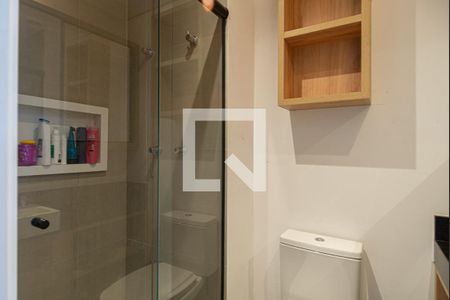 Banheiro de kitnet/studio à venda com 1 quarto, 16m² em Consolação, São Paulo