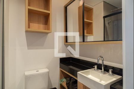Banheiro de kitnet/studio à venda com 1 quarto, 16m² em Consolação, São Paulo
