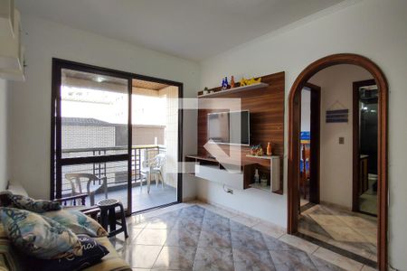 Sala de apartamento para alugar com 2 quartos, 80m² em Guilhermina, Praia Grande