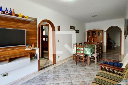 Sala de apartamento para alugar com 2 quartos, 80m² em Guilhermina, Praia Grande