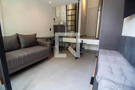 Sala de apartamento para alugar com 1 quarto, 24m² em Santo Amaro, São Paulo