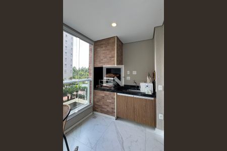 Varanda gourmet de apartamento à venda com 3 quartos, 136m² em Tamboré, Santana de Parnaíba