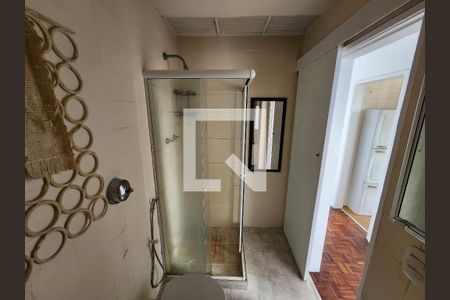 Banheiro de apartamento à venda com 1 quarto, 46m² em Glória, Rio de Janeiro