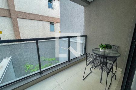 Varanda  de kitnet/studio para alugar com 1 quarto, 31m² em Vila Mariana, São Paulo