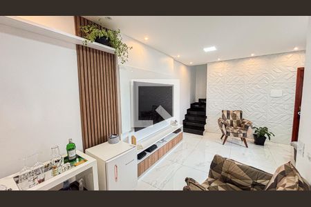 Sala  de apartamento à venda com 2 quartos, 96m² em Jardim Ana Maria, Santo André