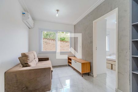 Sala de apartamento à venda com 1 quarto, 37m² em Cristal, Porto Alegre