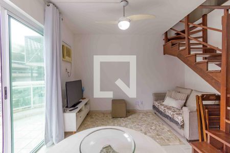 Sala de apartamento à venda com 1 quarto, 70m² em Recreio dos Bandeirantes, Rio de Janeiro