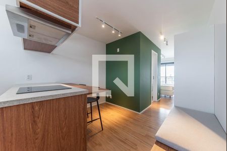 Sala - Cozinha Integrada de apartamento para alugar com 1 quarto, 42m² em Vila Cordeiro, São Paulo