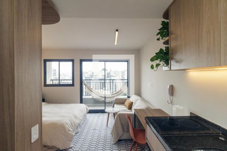 Studio de kitnet/studio para alugar com 1 quarto, 26m² em República, São Paulo