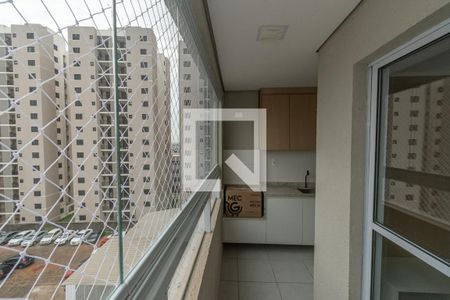 Varanda Gourmet Sala de Estar/Jantar de apartamento para alugar com 2 quartos, 57m² em Jardim do Bosque, Hortolândia