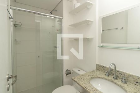 Banheiro de kitnet/studio para alugar com 1 quarto, 36m² em Santa Cecilia, São Paulo