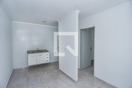 Sala, cozinha e área de serviço de apartamento para alugar com 1 quarto, 30m² em Jardim das Laranjeiras, São Paulo