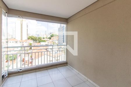 Varanda da Sala de apartamento à venda com 2 quartos, 57m² em Barra Funda, São Paulo