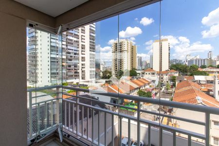 Varanda da Sala de apartamento à venda com 2 quartos, 57m² em Barra Funda, São Paulo