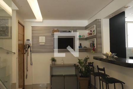 Sala de estar- 1º andar de apartamento para alugar com 3 quartos, 145m² em Alto Caiçaras, Belo Horizonte