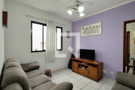 Sala de apartamento para alugar com 1 quarto, 44m² em Guilhermina, Praia Grande