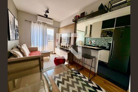 Sala de apartamento à venda com 1 quarto, 40m² em Santa Cecilia, São Paulo