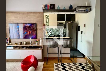 Sala de apartamento à venda com 1 quarto, 40m² em Santa Cecilia, São Paulo