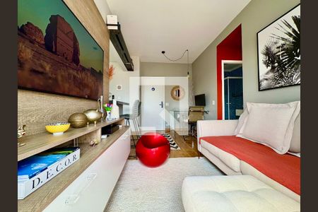 Sala de apartamento à venda com 1 quarto, 40m² em Santa Cecilia, São Paulo