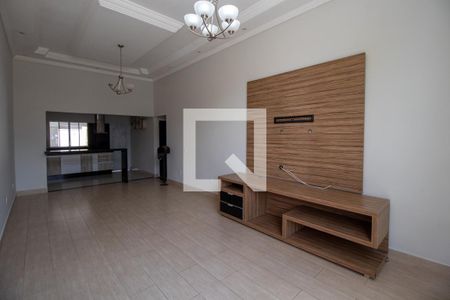 Sala e Sala de Jantar de casa de condomínio para alugar com 3 quartos, 160m² em Residencial Real Park Sumaré, Sumaré