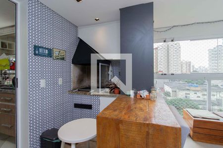 Varanda da Sala - Churrasqueira de apartamento à venda com 3 quartos, 126m² em Ipiranga, São Paulo