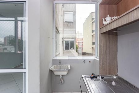 Varanda/ Cozinha de apartamento para alugar com 1 quarto, 53m² em Cursino, São Paulo