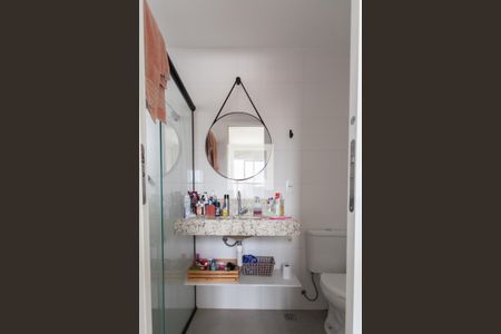 Banheiro da Suíte de apartamento à venda com 3 quartos, 76m² em Candelária, Belo Horizonte