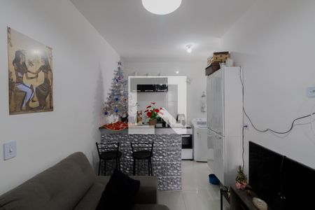 Sala e Cozinha de apartamento à venda com 2 quartos, 34m² em Vila Euthalia, São Paulo