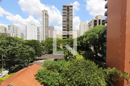 Vista da Sala de apartamento à venda com 2 quartos, 62m² em Indianópolis, São Paulo